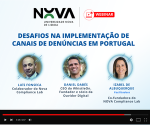 [WEBINAR] Desafios na implementação de Canais de Denúncias em Portugal