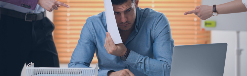 ilustração sobre assédio moral no trabalho